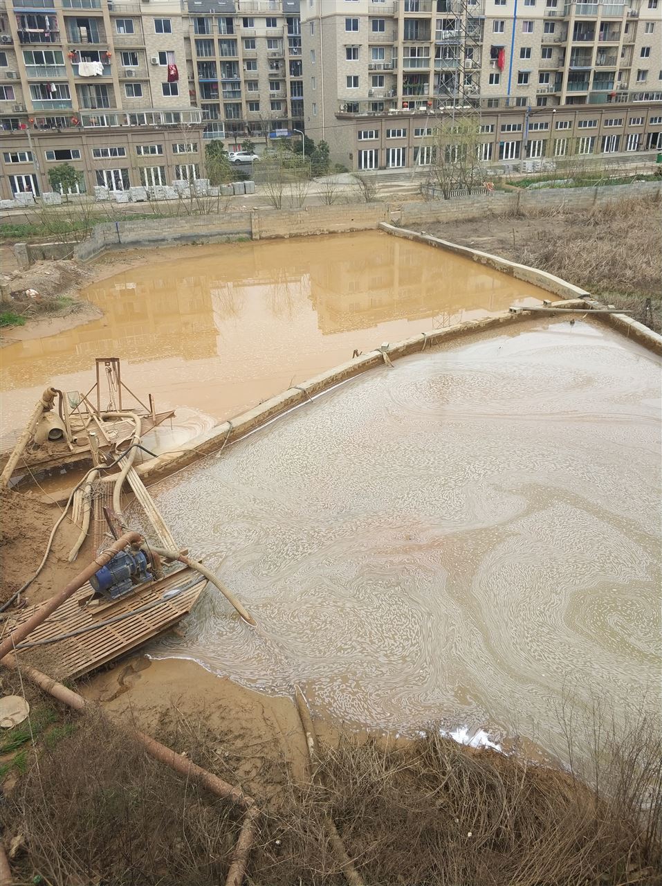 达川沉淀池淤泥清理-厂区废水池淤泥清淤