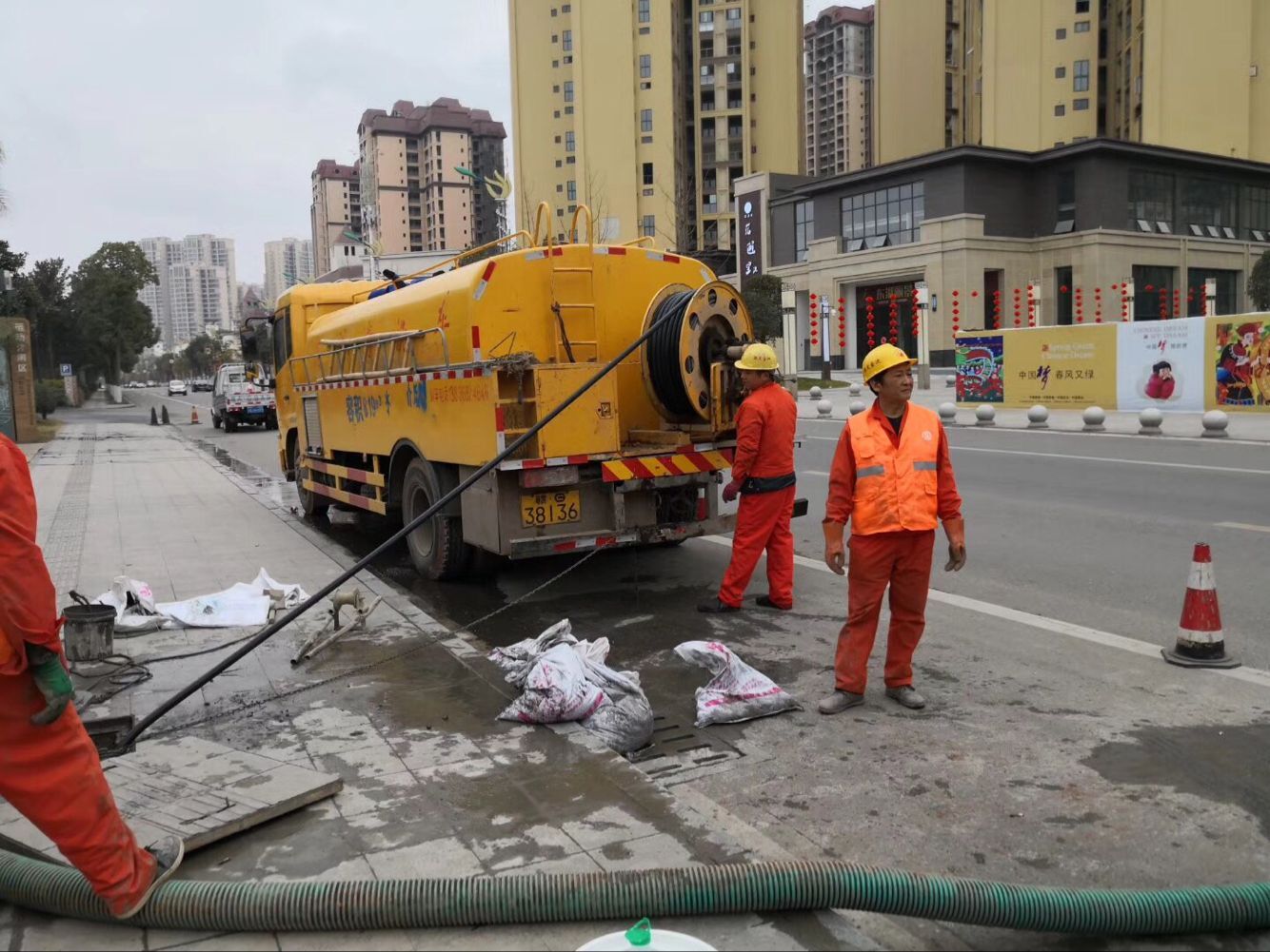 达川排污管道清淤-管道清洗